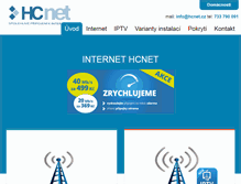 Tablet Screenshot of hcnet.cz